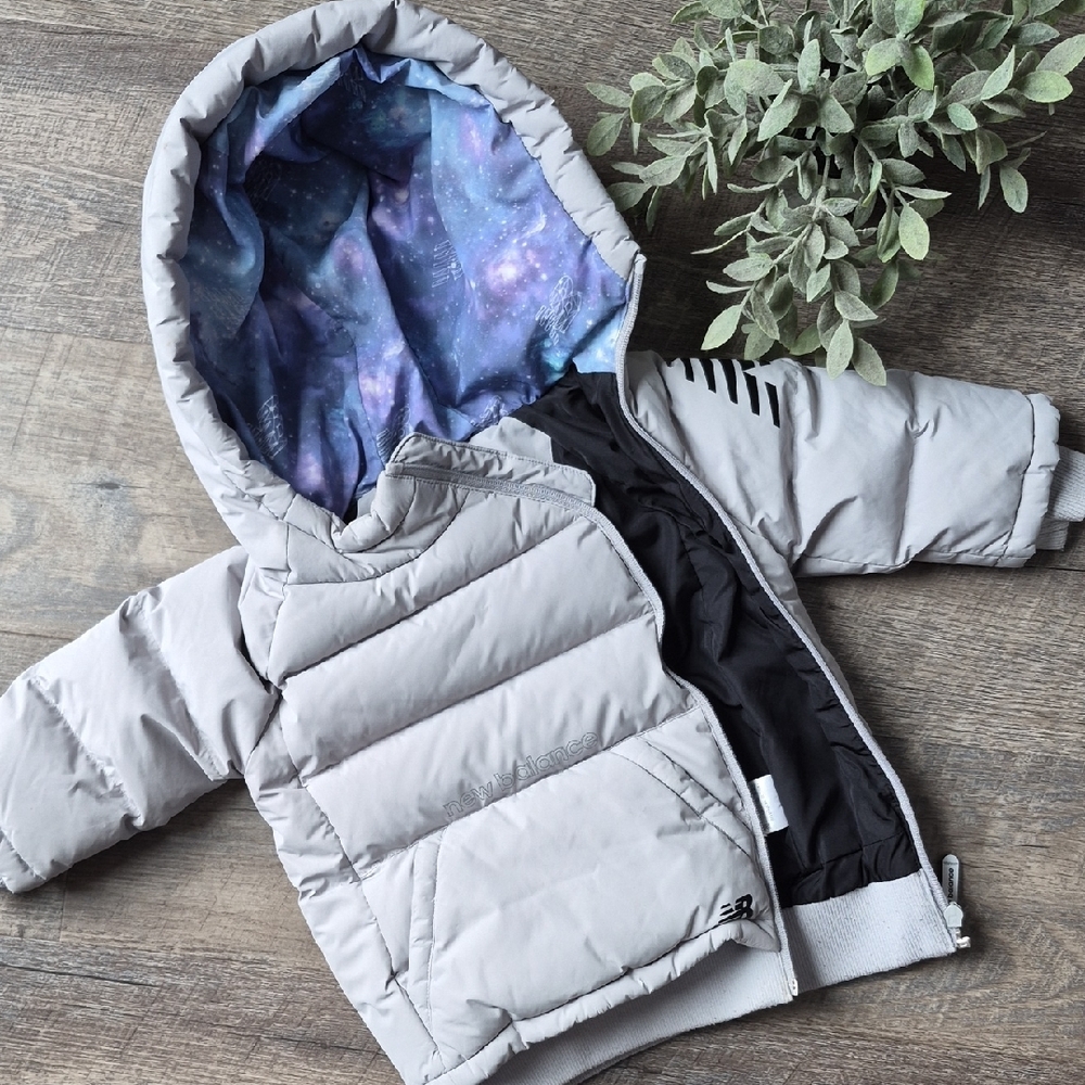 New Balance Light Gray Puffer Jacket
